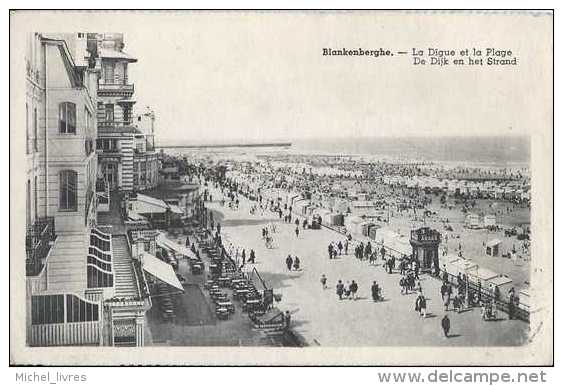 Blankenberge - Blankenberghe - La Digue Et La Plage - De Dijk En Het Strand - Circulé En 1945 - Animée - NB - TBE - Blankenberge