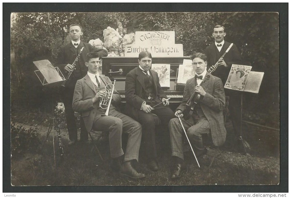 WETTINGEN AG Musik ORCHESTER ZÜRCHER Stempel ! Foto-Karte Von Ca. 1930, Gelaufen 1963 - Wettingen