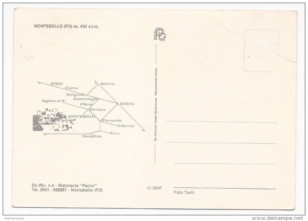 Saluti Da Montebello - Rimini - H2933 - Rimini