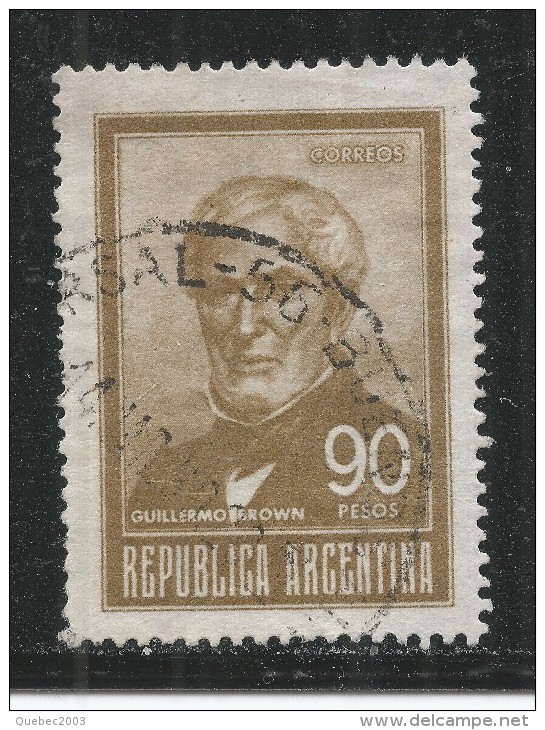 Argentina 1967. Scott #828 (U) Admiral, Guillermo Brown - Oblitérés