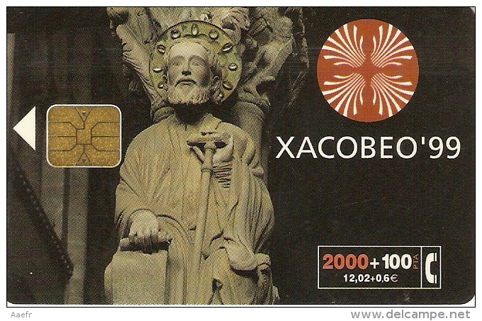 Télécarte - Espagne - Telefonica - XACOBEO 99 - Paysages