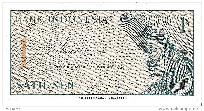 Indonesia - Pick 90 - 1 Sen 1964 - Unc - Indonesia