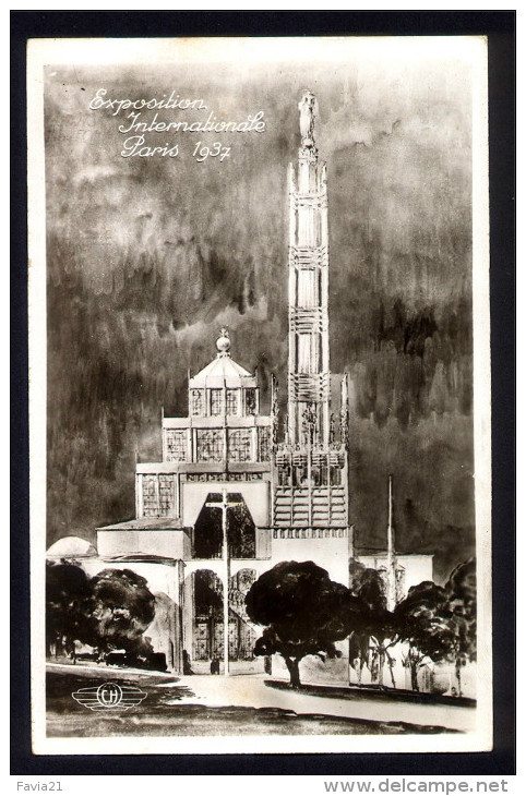 CPA - Carte Photo - EXPOSITION INTERNATIONALE PARIS 1937- Le Pavillon Catholique Pontifical - Expositions
