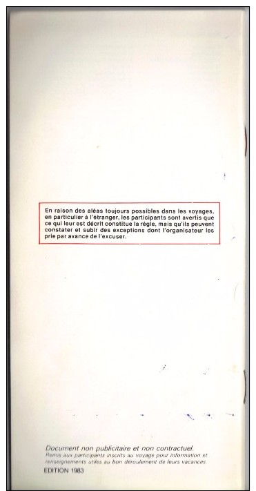 ITALIE - SICILE - VACANCES A LA FRAMCAISE - FRAM - BIENVENUE EN SICILE -  Brochure - EDITION 1983 - Reiseprospekte