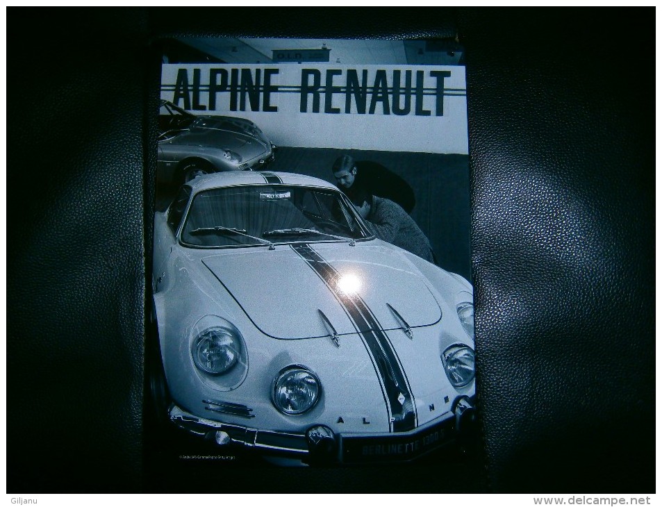 PLAQUE FER RECENTE  ALPINE RENAULT DIM 28 X 21 CM - Plaques De Rallye