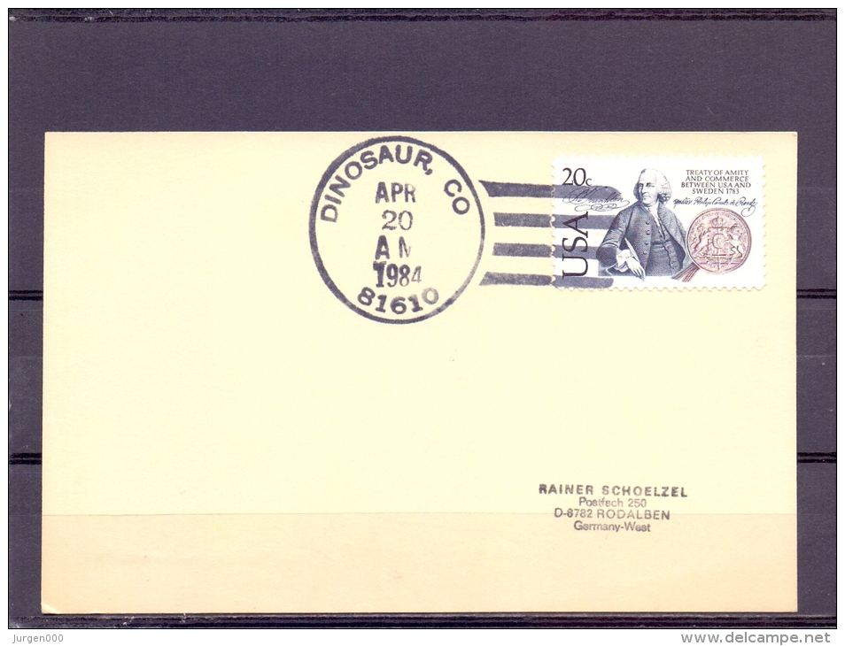 U.S.A. - Dinosaur CO - 20/4/1984  (RM10213) - Préhistoriques