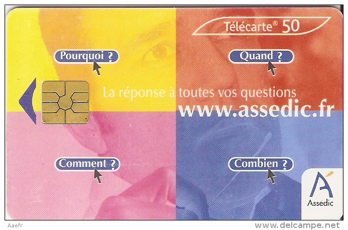 Télécarte - France - Assedic - Autres & Non Classés