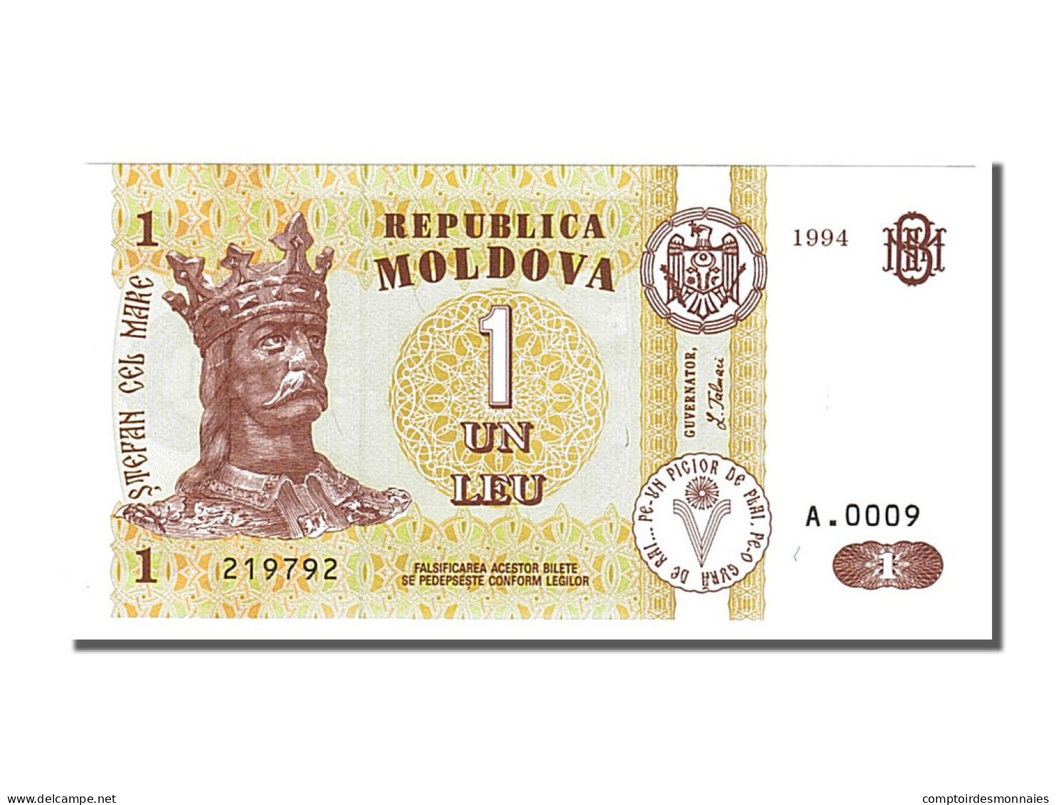 Billet, Moldova, 1 Leu, 1994, KM:8a, NEUF - Moldova