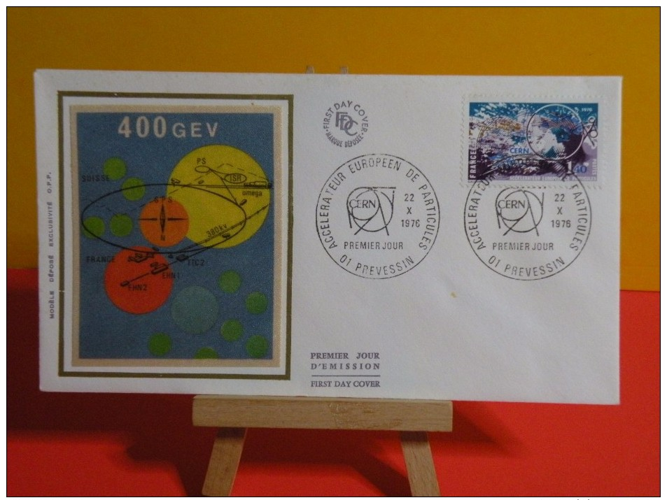 FDC- Accélérateur Européen De Particules ( C.E.R.N ) - 01 Prévessin - 22.10.1976 - 1er Jour, - 1970-1979