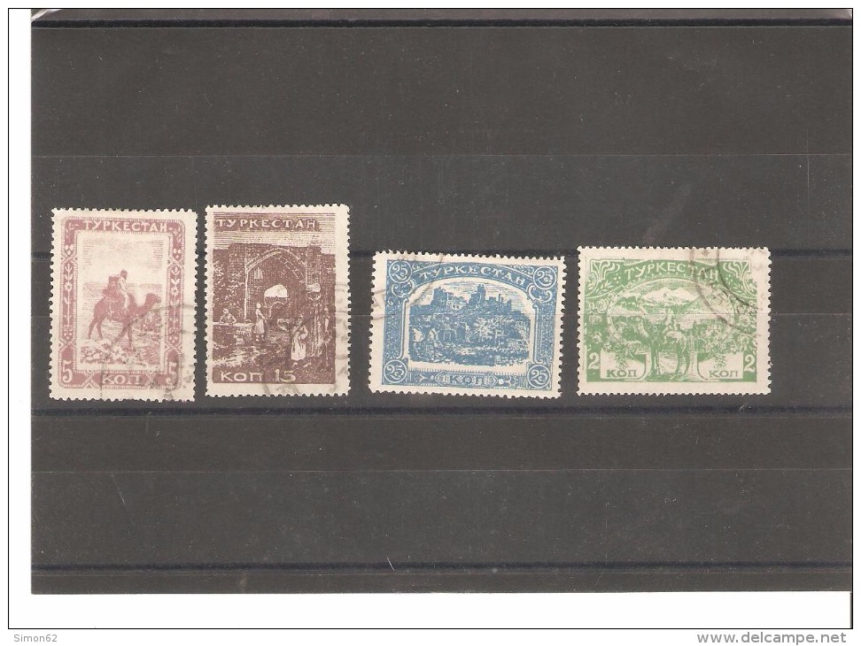 RUSSIE TURKHISTAN LOT  TIMBRES    DIVERS OBLITERES - Ungebraucht