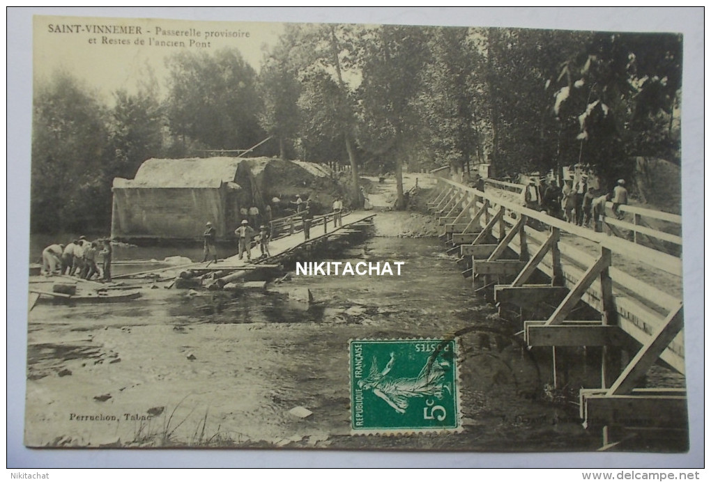 SAINT VINNEMER-Passerelle Provisoire Et Restes De L'ancien Pont - Autres & Non Classés