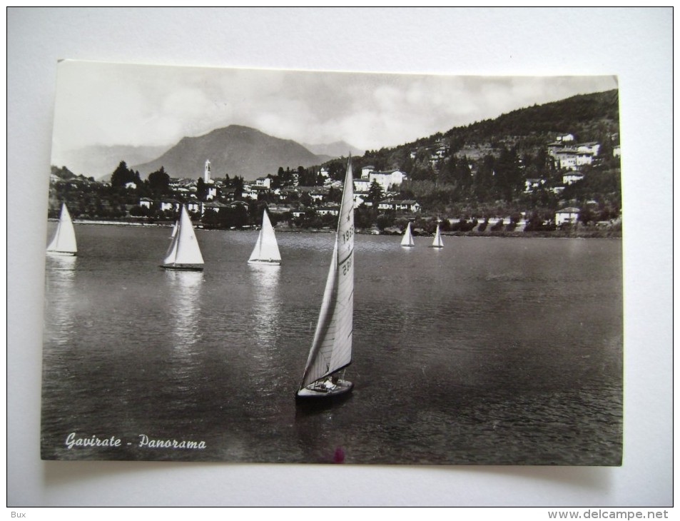 GAVIRATE   BARCA A VELA   VARESE  LOMBARDIA   VIAGGIATA  COME DA FOTO - Busto Arsizio