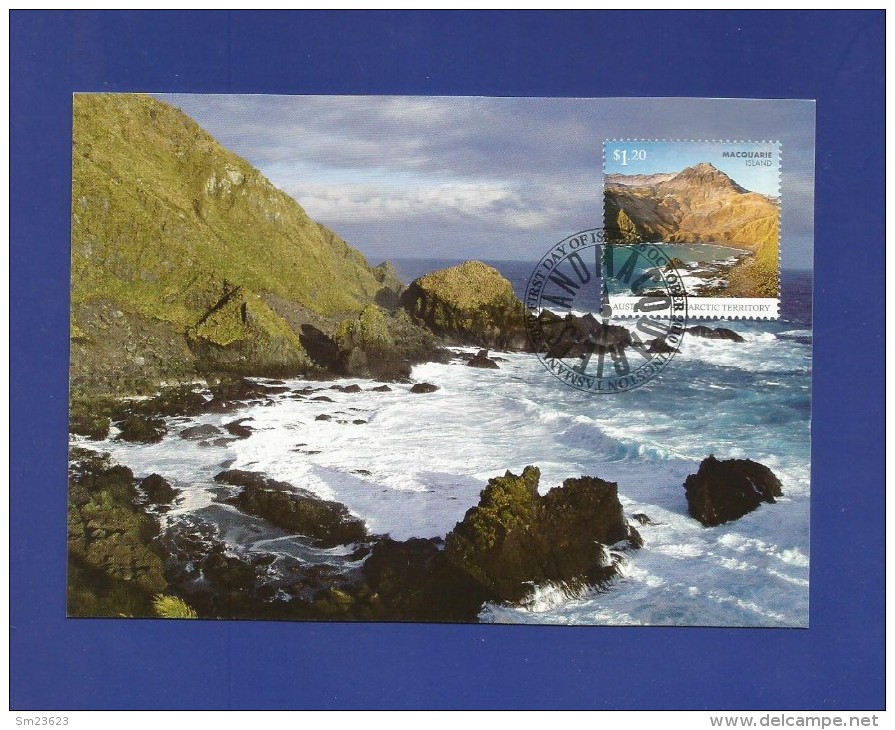 AAT 2010  Mi.Nr. 185 , Caroline Cove - Macquarie Island - Maximum Card - First Day 26 OCT 2010 - Maximumkarten