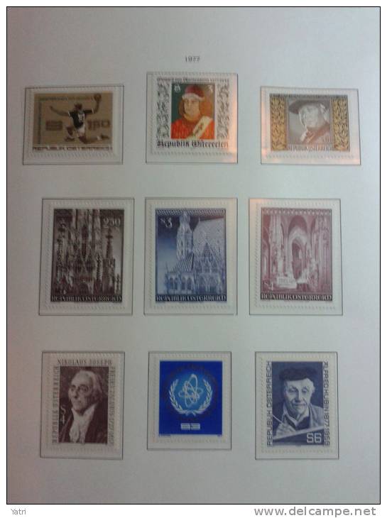 Austria 1977 Annata Completa / Complete Year Set **/MNH VF - Volledige Jaargang