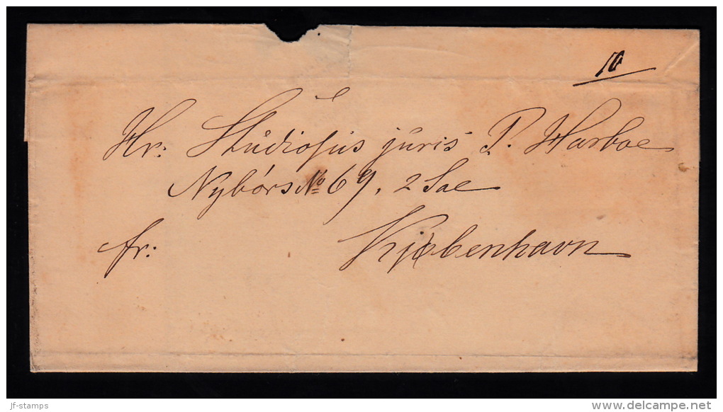 18??. Kjøbenhavn Frit 10  (Michel: ) - JF500518 - ...-1851 Prefilatelia