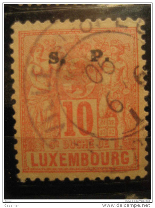 LUXEMBOURG Yvert 58 Officiel Stamp Official Oficial 1890 Cancel - Servizio