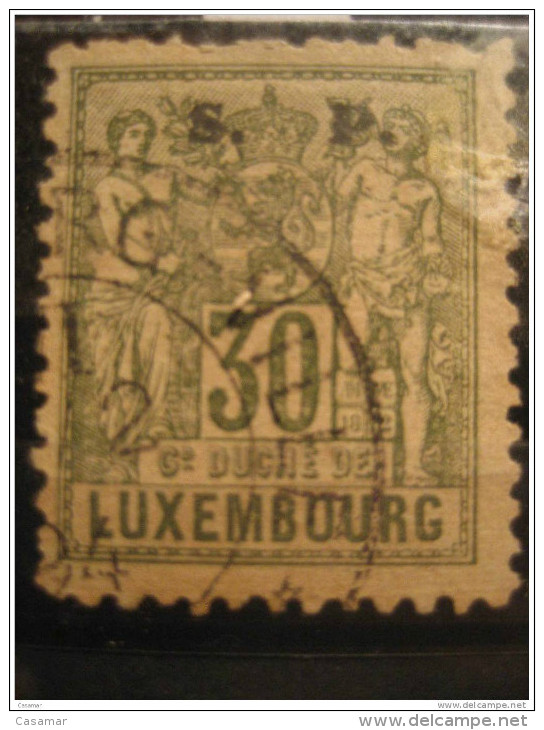LUXEMBOURG Yvert 62 Officiel Stamp Official Oficial 1894 Cancel - Servizio