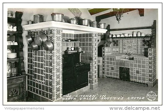 188239-California, Death Valley, RPPC, Kitchen Interior, Frashers Photo - Death Valley