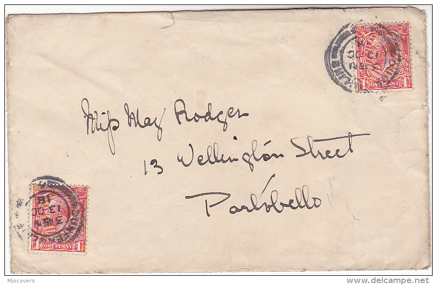 1918 DUNFERMLINE Cds GB GV Stamps COVER To Portobello - Lettres & Documents