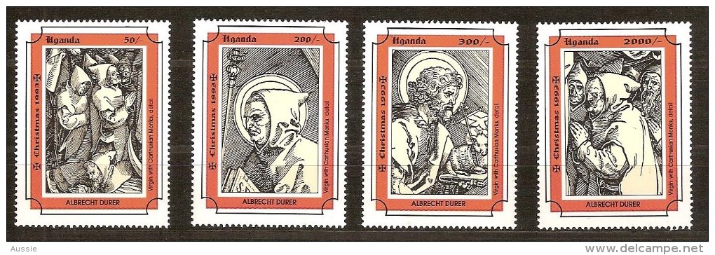 Ouganda Uganda  1993 Yvertn° 1019-22 *** MNH Cote 8 Euro Noël Christmas Kerstmis - Uganda (1962-...)