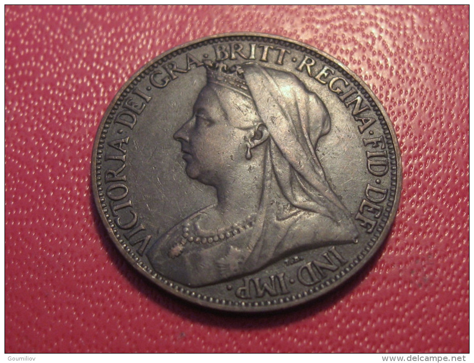 Grande-Bretagne - UK - Farthing 1901 Victoria 3848 - B. 1 Farthing