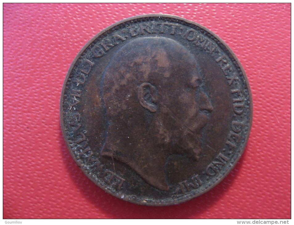 Grande-Bretagne - UK - Farthing 1902 Edward VII 3844 - B. 1 Farthing