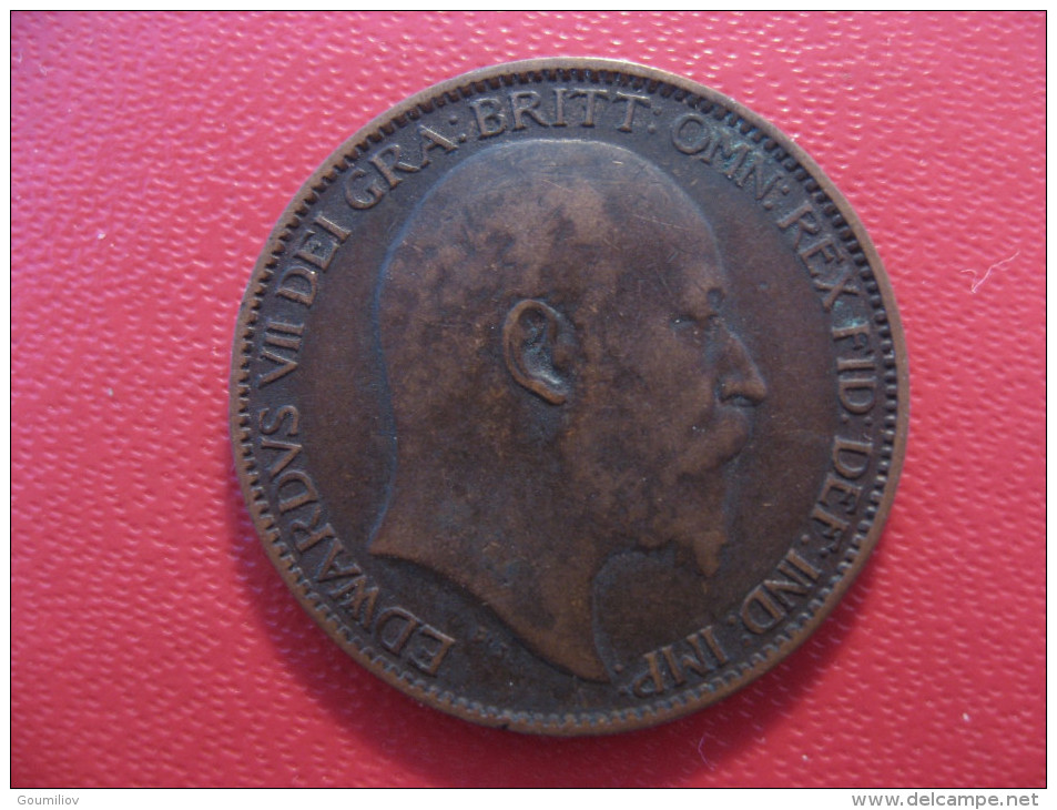 Grande-Bretagne - UK - Farthing 1905 Edward VII 3840 - B. 1 Farthing