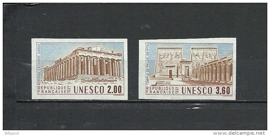 FRANCE  1987 UNESCO Heritage  2v. Imperf. Rare! - Neufs