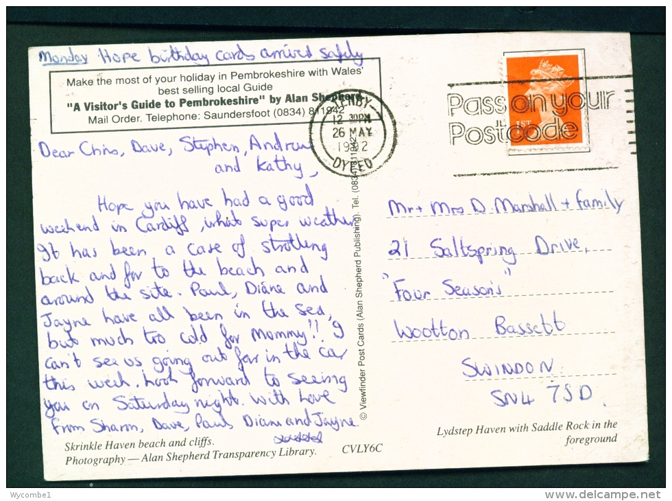 WALES  -  Lydstep And Skrinkle  Dual View  Used Postcard As Scans - Pembrokeshire
