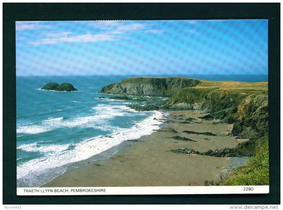 WALES  -  Traeth Llyfn Beach  Used Postcard As Scans - Pembrokeshire