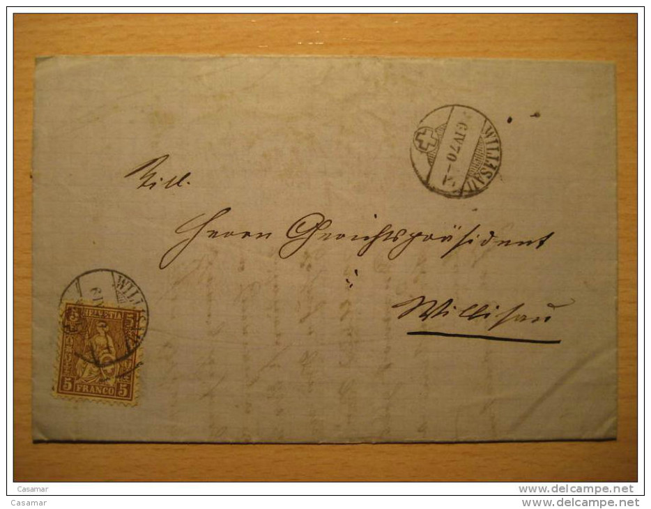 Willisau 1870 - Storia Postale