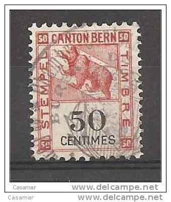 Canton Bern Berne Stempel Marke Timbre 50c Ours Bear Oso Bär - Revenue Stamps