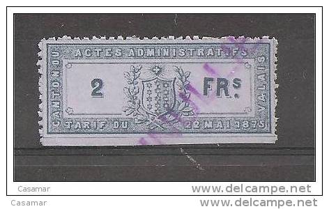 Canton VALAIS Taxmarke Stempel Marke 2f - Revenue Stamps