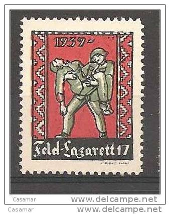 Feld Lazarett 17 1939 Gezant Fons Noir Soldatenmarken - Vignetten