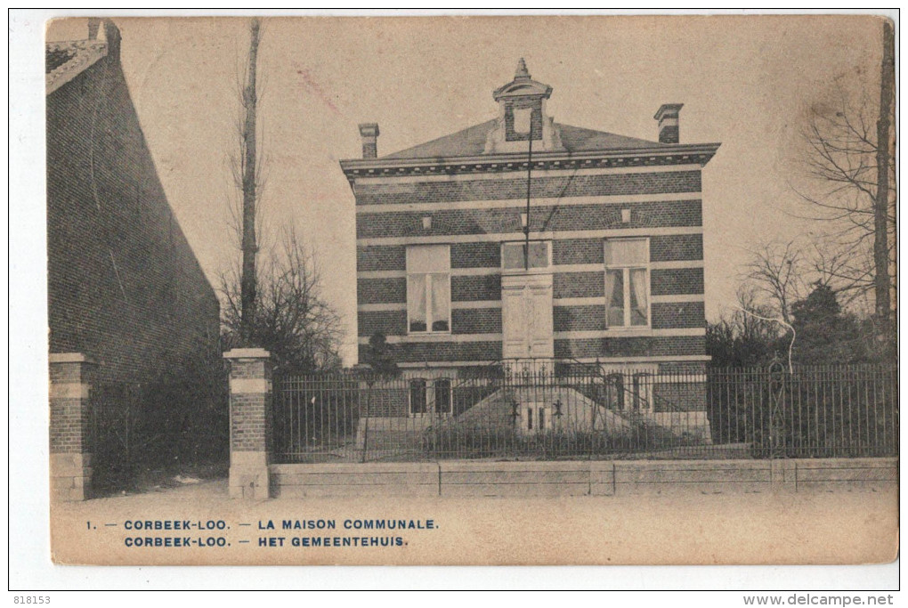 Korbeek-Lo  1.Corbeek-Loo : Het Gemeentehuis - Bierbeek