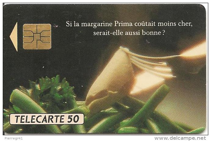 CARTE°-PUCE-PRIVEE-PUBLIC- 50U-EN321-SO3-03/92-MARGARINE PRIMA-R°Mat-UTILISE-TBE - 50 Einheiten