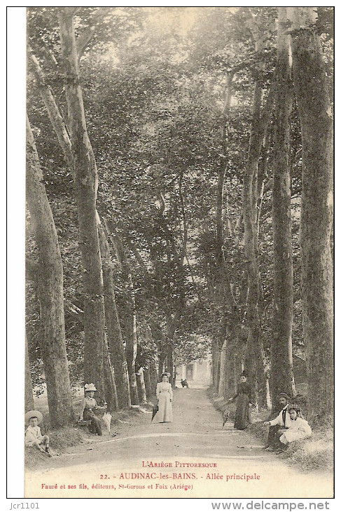 AUDINAC-les-BAINS MONTJOIE-en-COUSERANS- Près Saint-Girons. Allée Principale. - Autres & Non Classés