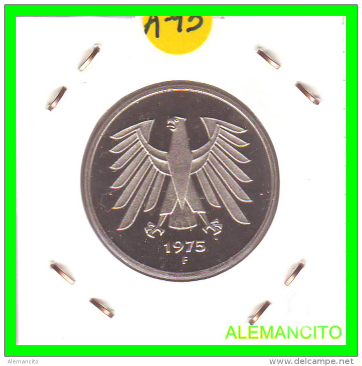ALEMANIA FEDERAL  MONEDA DE 5 DM  1975-2001 - 5 Mark