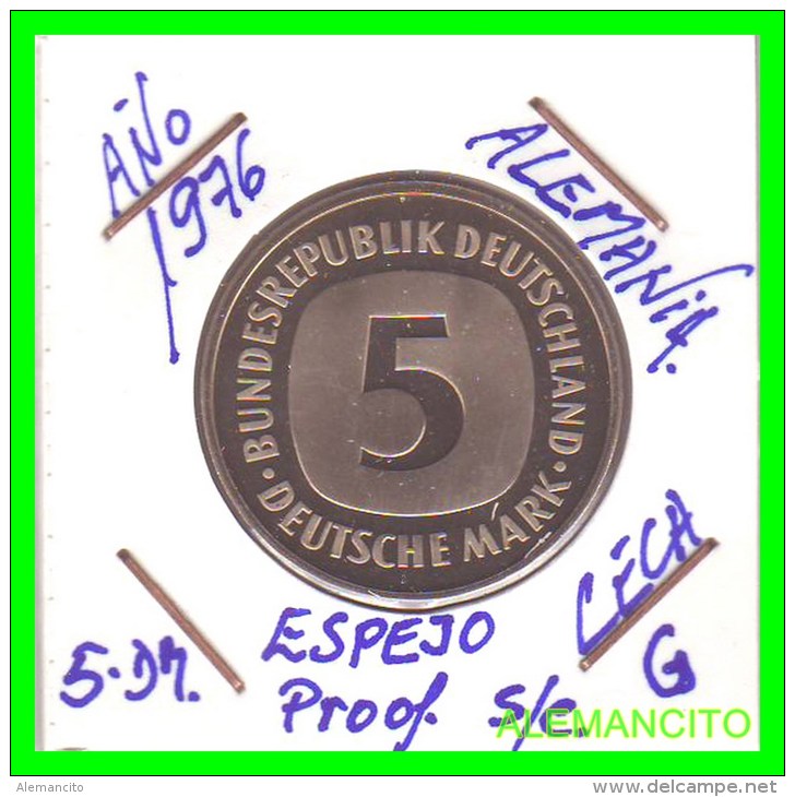 ALEMANIA FEDERAL  MONEDA DE 5 DM  1975-2001 - 5 Mark