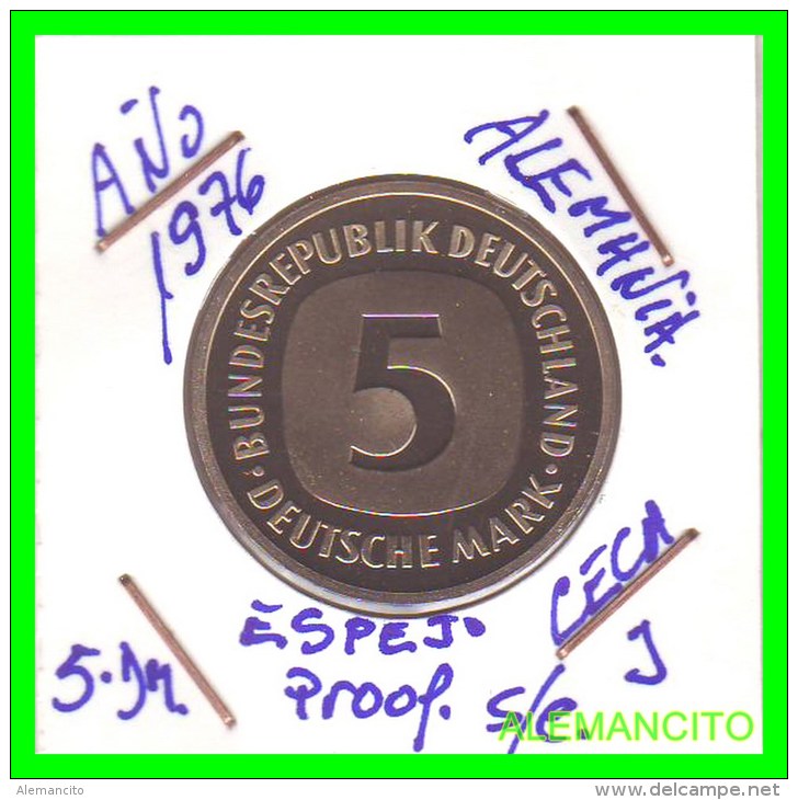 ALEMANIA FEDERAL  MONEDA DE 5 DM  1975-2001 - 5 Mark