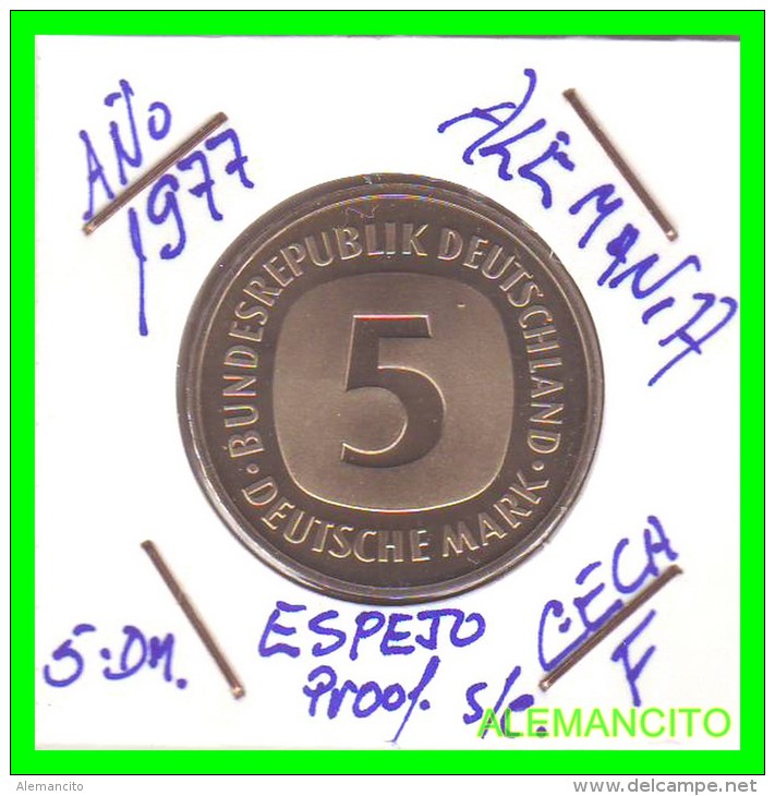 ALEMANIA FEDERAL  MONEDA DE 5 DM  1975-2001 - 5 Mark