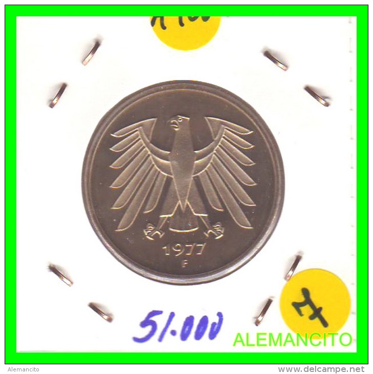 ALEMANIA FEDERAL  MONEDA DE 5 DM  1975-2001 - 5 Mark