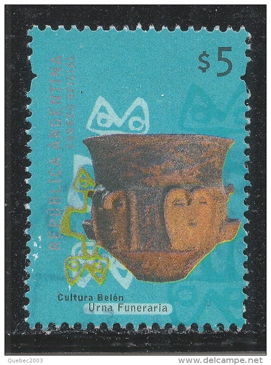 Argentina 2000. Scott #2133 (U) Funerary Urn, Belén Culture - Used Stamps