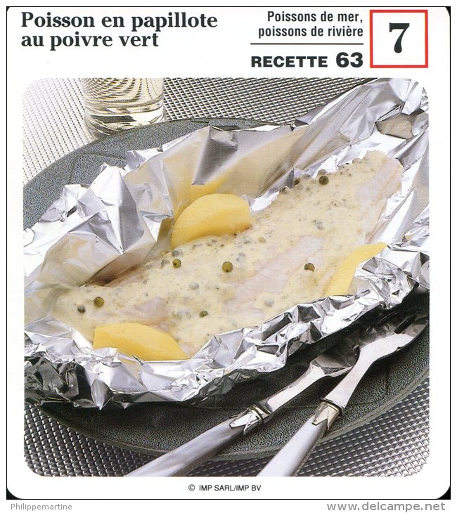 Poisson En Papillote Au Poivre Vert - Recepten