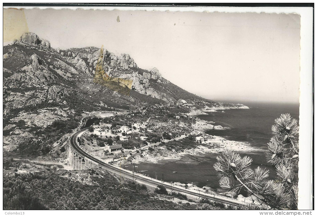 83 CPSM ANTHEOR LA CORNICHE D'OR LE VIADUC L'ESTEREL ET LE CAP ROUX 1956 - Antheor