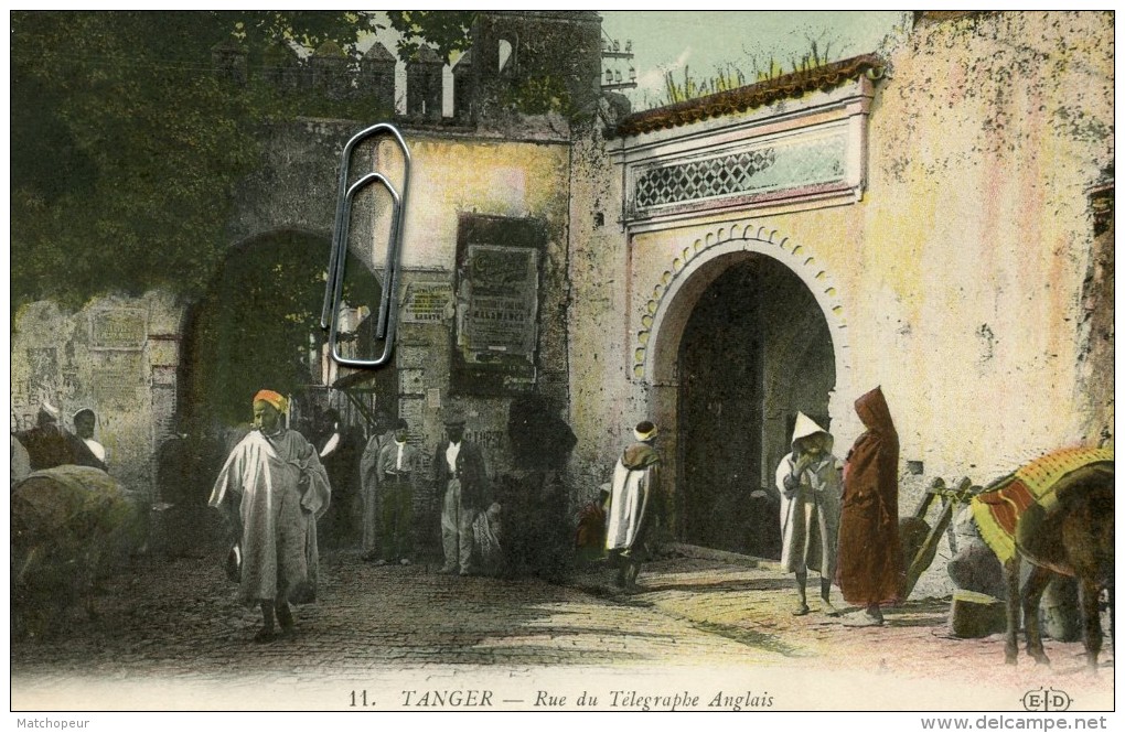 MAROC - TANGER - RUE DU TELEGRAPHE ANGLAIS - Tanger