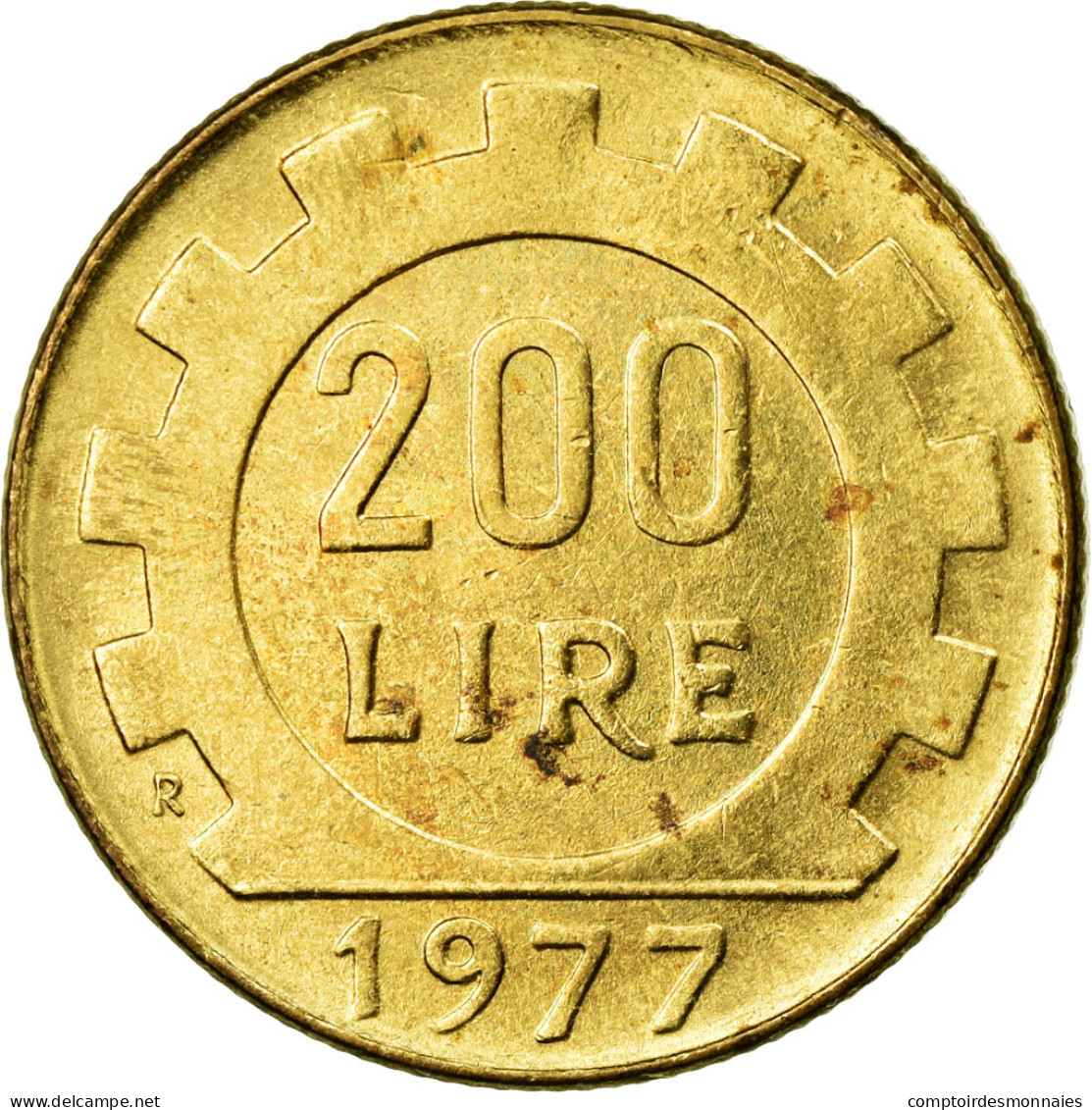 Monnaie, Italie, 200 Lire, 1977, Rome, SUP, Aluminum-Bronze, KM:105 - 200 Lire