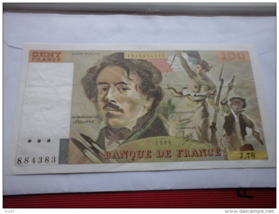 100 FRANCS DELACROIX 1984 - 100 F 1978-1995 ''Delacroix''