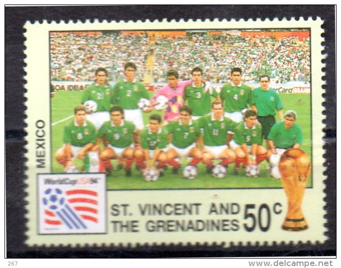 SAINT VINCENT  N ° 2113  * *  (  Mexique )    Cup 1994 Football  Soccer Fussball - 1994 – Verenigde Staten