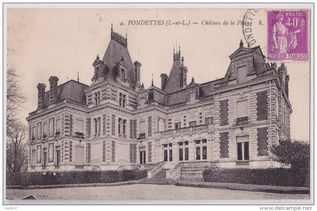 Fondettes - Château De La Plaine - Fondettes